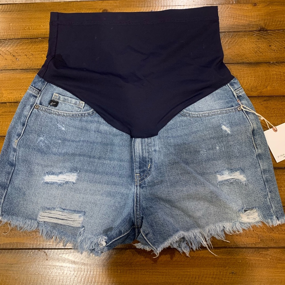 Pink Blush Maternity Denim Jean Shorts
